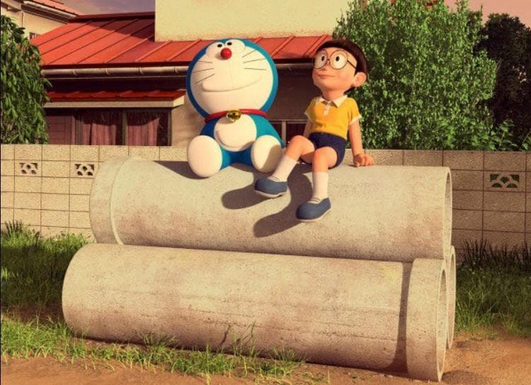 Pipa di lapangan yang ada pada animasi Doraemon. (Twitter/maskonteridaman)