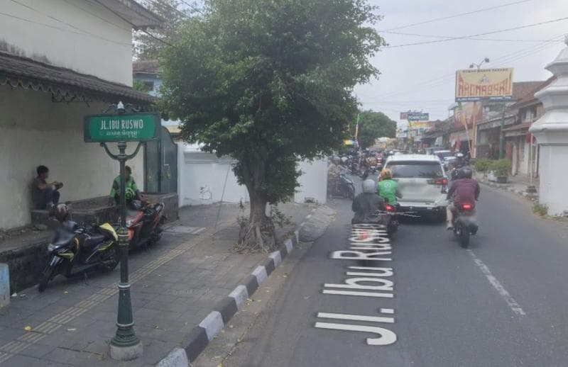 Jalan Ibu Ruswo di Yogyakarta. (Google Street View)