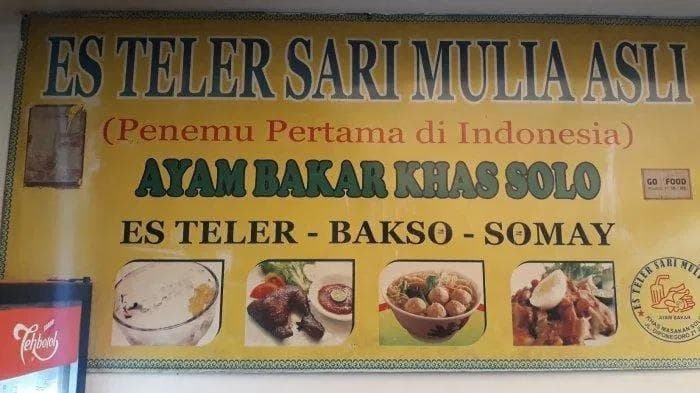 Kedai Es Teler Sari Mulia Asri Jakarta jadi tempat es teler tercipta. (Nibble/Tribunnews)